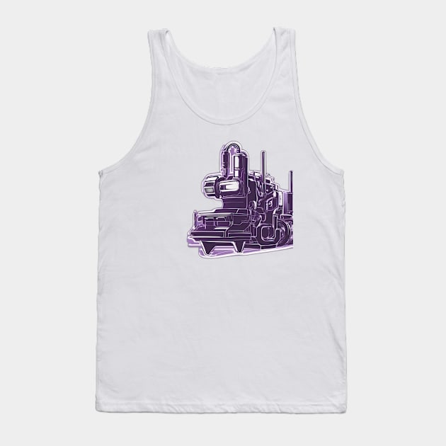 Cyberpunk Sci-Fi Engine Neon Art No. 976 Tank Top by cornelliusy